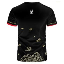 Camiseta esportiva da equipe Esports para homens, National Games Jersey, O-pescoço, respirável, secagem rápida, Camiseta extragrande, 2022, G2 - Image 3