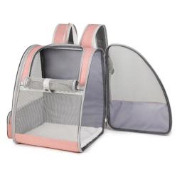 Suprimentos para animais de estimação ir para fora gato saco cachorro respirável mochila simples viagem grande capacidade dobrável expansível saco para animais de estimação - Image 4