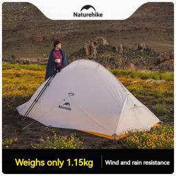 Naturehike-Barraca de acampamento impermeável portátil de silicone, Nuvem 2, Barraca ultraleve para caminhadas mochila, Nylon 10D, 1-2 Pessoa, 950g - Image 6