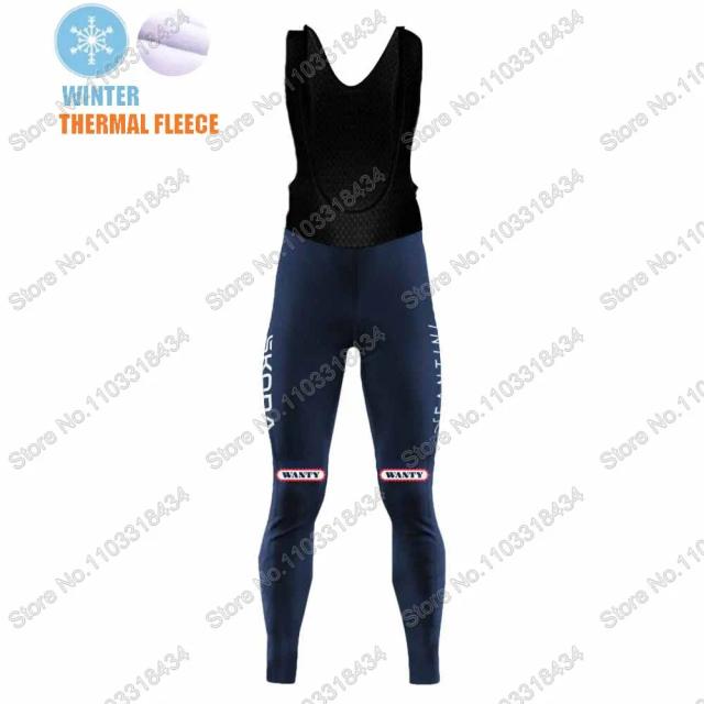 Jérsei Masculino Wanty Team e Conjunto Térmico para Ciclismo - Roupas de Bicicleta MTB e Estrada Biniam Girmay Inverno 2022