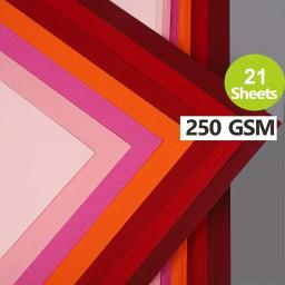 Cartolina colorida vermelha azul verde, papel grosso a4 250gsm, estoque de cartão para artesanato e decorações diy, fabricação de cartões de casamento - Image 1