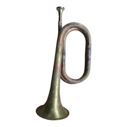 Instrumento musical de corneta de marcha estilo clássico de 12,60 polegadas Scout Bugle soprando - Image 4