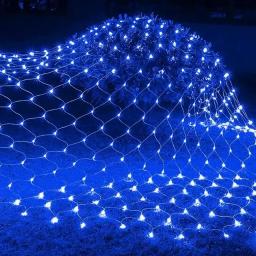 LED Net Mesh Fairy String Light, Guirlanda, Janela Cortina, Natal, Festa de Casamento, Feriado, 1.5x1.5m, 3x2m, 6x4m - Image 6