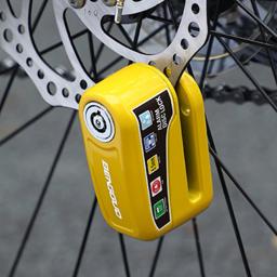 Freio de disco do alarme da bicicleta, fechamento elétrico, cadeado do rotor, liga de alumínio, antiroubo, motocicleta, "trotinette" do motor - Image 1