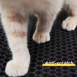 Tapete de caixa de cama de gato de camada dupla, impermeável, antiderrapante, tapete dobrável para gatos, almofadas de cama para gatos, suprimentos de almofada limpa - Image 4