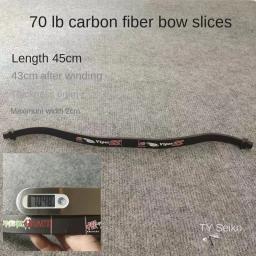 50-80lbs de fibra de carbono arco peças aço manganês caça arco e setas para adulto brinquedo ao ar livre arco peça - Image 5