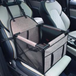 Impermeável Viagem Car Seat Cover para cães pequenos e médios, Pet Carriers Bag, Gato Transporte Hammock, Cesta de assento de carro - Image 4