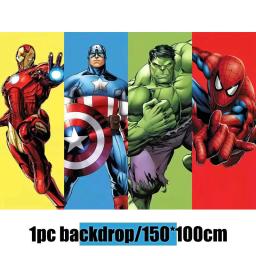 The Avengers Superhero Theme Birthday Party Supplies Kit para Kid, Paper Cup, Guardanapos, Pratos, Talheres, Balões, Decoração - Image 6