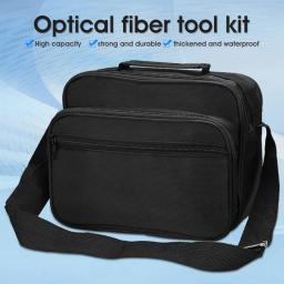 Fttth kit de ferramentas de fibra óptica fria carring sacos medidor de energia caneta vermelha fiber cleaver ferramenta saco kit - Image 1