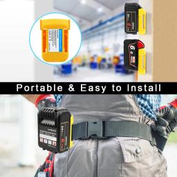 Suporte de bateria Camason, Estante para fixação de dispositivos, compatível com Dewalt e Milwaukee, 18V - Image 3