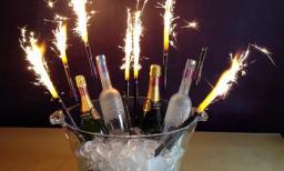 Garrafa de champanhe com plástico Clip Holder, Aniversário Vela Sparkler, Firework Segurança, Ice Fountain, Night Club, Cake Party, Casamento, Bartend - Image 4