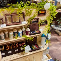 Loja de Pigmentos Casa Casas de Bonecas, Kits de Construção em Miniatura, Dollhouse com Móveis, Villa para Meninas, Presentes de Aniversário - Image 4