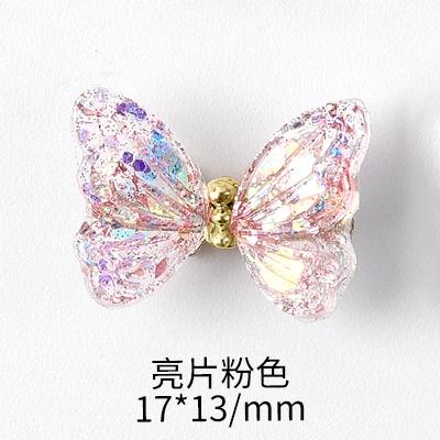 5pcs Da Arte Do Prego 2022 Novo 3d Borboletas Tendência Partes Kawaii Decoração Lantejoulas Rhinestone Glitter Encantos Pixie Japonês ネイルデコレーション - Image 1