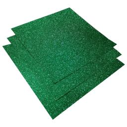 Papel cartolina verde com glitter para artesanato, topper de cupcake, decorações de festa de aniversário e casamento, 15 folhas 300gsm 12*12" - Image 5