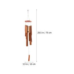 Sinos de vento de bambu 75cm, sinos de vento, artesanato para jardim ao ar livre, pátio, decoração de casa, meditação zen, corda vintage, quintal blacony - Image 5