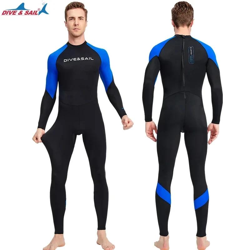 Fato de proteção UV para adultos e jovens, protetor de pele fina, roupas de mergulho completo, mergulho, surf, pesca submarina, UPF50 + - Image 1