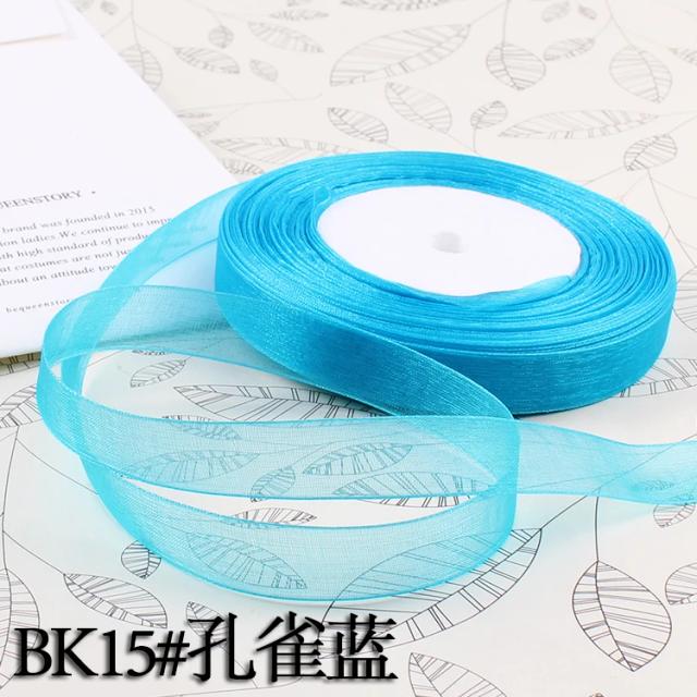 Fita de Organza 50 Jardas 15mm para Casamentos, Aniversários, Natal e DIY em Artesanato
