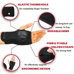 Pulso cinta tala, artrite banda cinto, túnel do carpo, prevenção de entorse, protetor profissional, 1pc - Image 5
