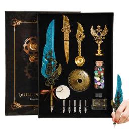 Caligrafia pena caneta conjunto com tinta, papelaria versátil Kit, completo para graduação - Image 1