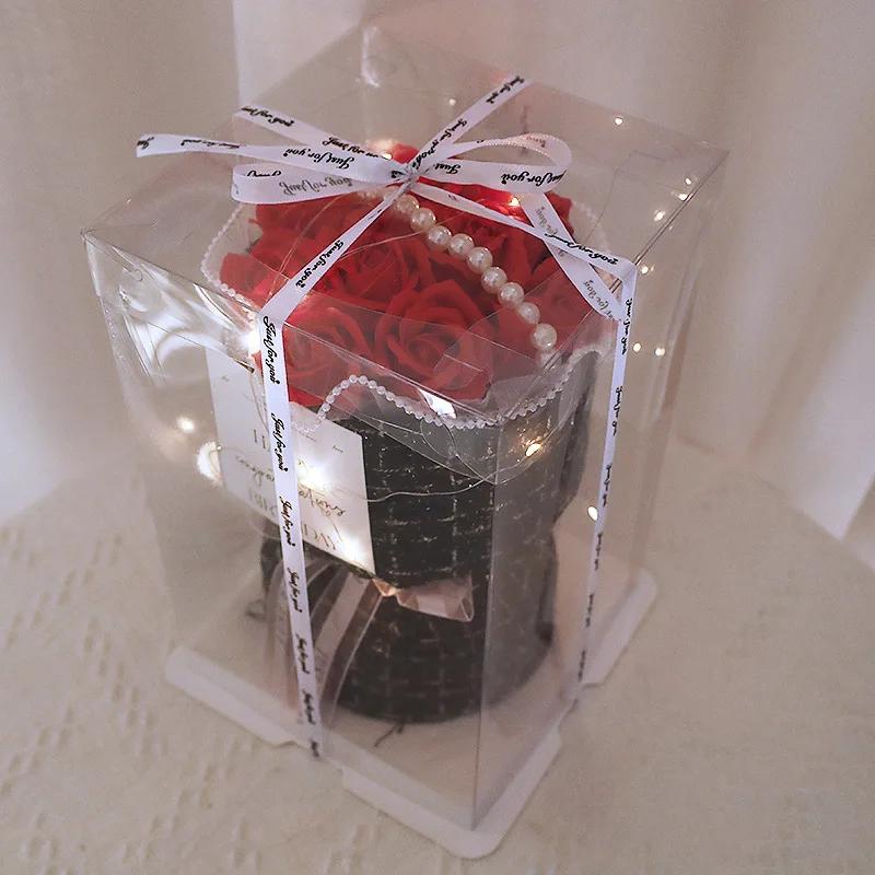 Buquês de sabão para meninas, Simulação Dia dos Namorados, Produtos Acabados High-End, Presente de aniversário, Flores eternas, 19 Rose - Image 1