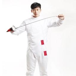Terno uniforme de esgrima para homens, calças de treino masculinas clássicas, conjunto de colete e colete, sabre de Epee, 350NW, 2024 - Image 5