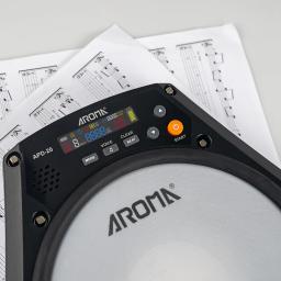 Aromma-Electronic Dumb Drum Pad, tambor ajustável, recarregável, multifunções, Mesh superfície, Vocal, metrônomo, prática, Drum Pads, APD-20 - Image 5