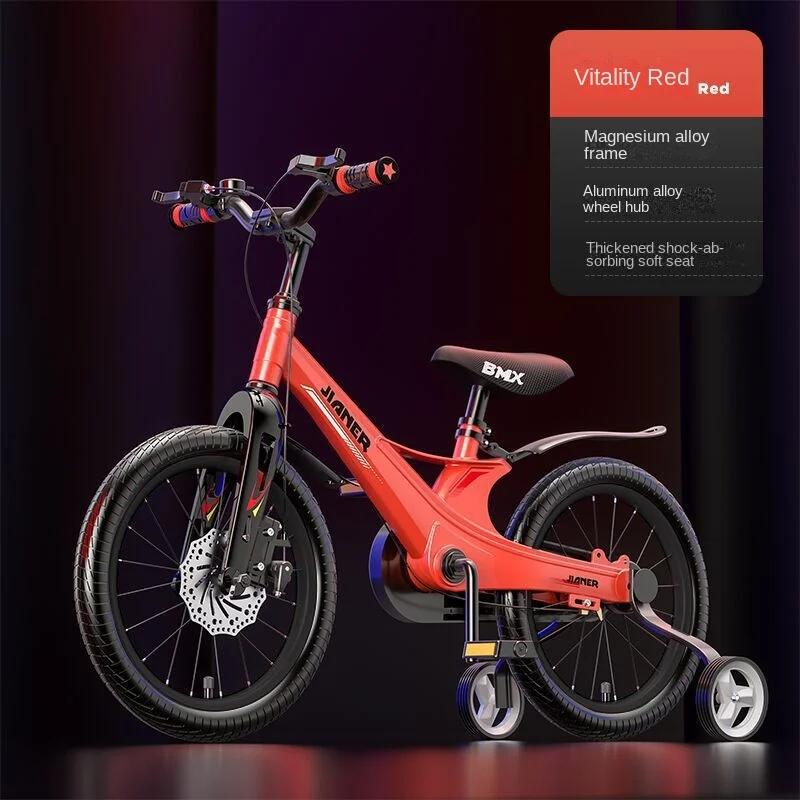 Bicicleta dobrável de liga de magnésio WolFAce para crianças, freio a disco duplo, bebê menino e menina, 3 a 12 anos, 2024 - Image 1