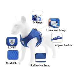 Peitoral Com Guia para Caes E Gatos Colete Regulavel Super Confortavel para Cachorro - Image 3