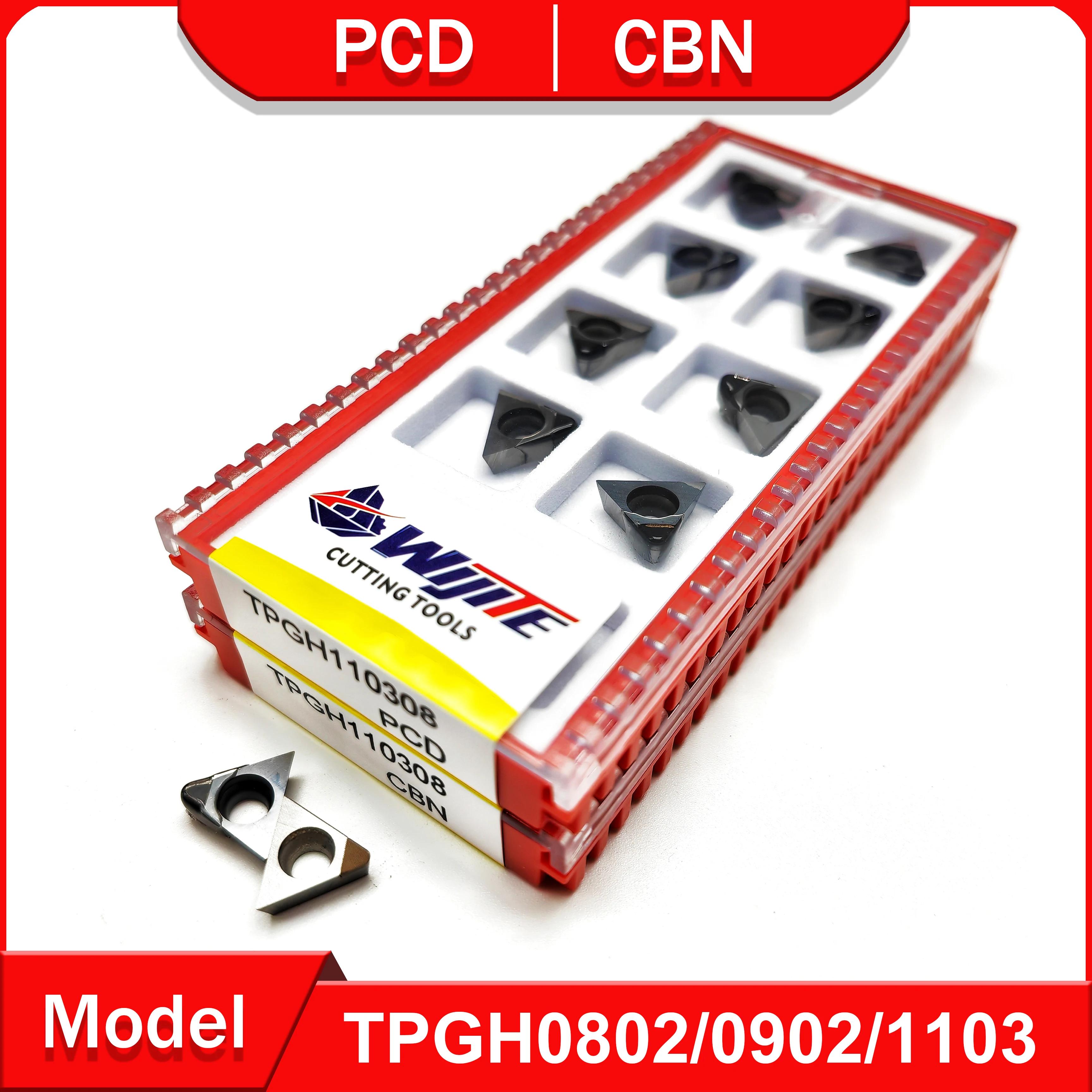 A ferramenta CNC PCD TPGH 080202 090202 110302 é usada para alumínio, cobre e fibra de carbono, processamento de aço rígido com ferramentas CBN - Image 1