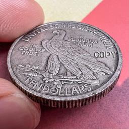 1907 indian coin standing eagle vendido raro dinheiro antigo moeda estética vender moedas de réplica de prata real - Image 3