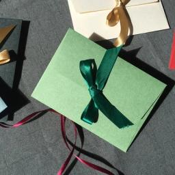 10 pçs/lote Fita Envelope De Papel Para O Convite de Seda de Cor Sólida Cachecol Máscara de Saco de Embalagem de Presente de Casamento de Embrulho - Image 4