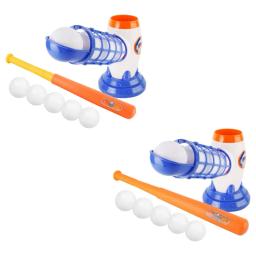 Máquina de arremessa de beisebol infantil, operação simples, instrutor a pilhas, suprimentos esportivos, 1 conjunto - Image 4