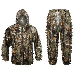 Homens ao ar livre tático ghillie terno biônico camo caça roupas fotografia observação de pássaros atirador treinamento combate tiro uniforme - Image 1