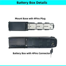 Soluções de Caixa de Bateria para E-bike, Down Tube, Dolphin Case, Caixa de Bateria com ou sem Base, 36V, 48V, 18650, 52 PCs - Image 5