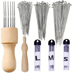 Kit de agulhas de feltragem de lã, cabo de madeira, pacote de agulhas de feltro de lã, ferramenta de artesanato diy para boneca artesanal, conjunto de ferramentas de fabricação - Image 3