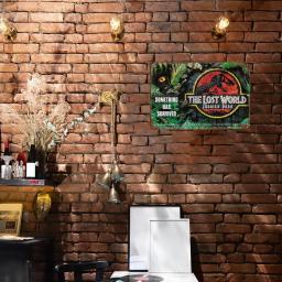 Clássico Jurassic Park Filme Retro Sinal De Metal, Cartaz De Filme Antigo, Placa De Parede Vintage, Bar, Clube, Homem Caverna, Home Wall Decor - Image 3