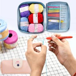 Crochet Hooks Kit com Case para Iniciantes, Agulhas de Crochet Colorido, Fio de Tecer, Alça Ergonômica para Iniciantes, 67Pcs - Image 2