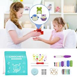 Kit de crochê para iniciantes, agulha de lã para feltragem, conjunto de ferramentas de crochê, faça você mesmo, fornecimento de feltragem para meninos e meninas, faça você mesmo - Image 3