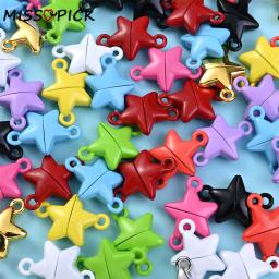 Fechos Magnéticos para Fazer Jóias, Fechos Multicoloridos para Pulseira e Colar Casal, Em Forma De Estrela, 15x22mm, 5 Pares - Image 1