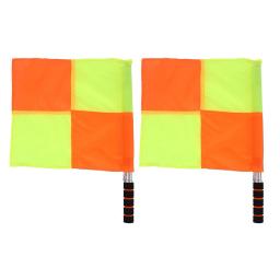 Bandeira do arbitragem de futebol, bandeira do árbitro de futebol com bolsa para armazenamento, ferramenta de treinamento, futebol e hockey, 2 peças - Image 4