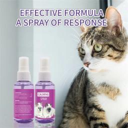 Spray Calmante Anti-Stress Feromona para Gatos, Spray Calmante, Relaxamento Emocional, Suprimentos de Limpeza de Saúde, 60ml - Image 2