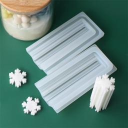 Natal tubo de silicone coluna sabão vela molde mini boneco de neve sino floco de neve forma da árvore de natal incorporar sabão fazendo suprimentos molde de tubulação - Image 5