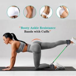 Corda de Resistência TPE para Mulheres, Correias de Tornozelo, Punhos de Suporte para Ginásio, Máquinas de Cabo, Fitness, Yoga, Pilates, Crossfit, Peso Esporte - Image 5