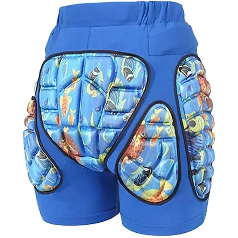 Crianças 3d almofada protetora hip eva calças curtas esqui snowboard patinação equitação equipamentos de proteção resistência à queda protetor acolchoado - Image 1