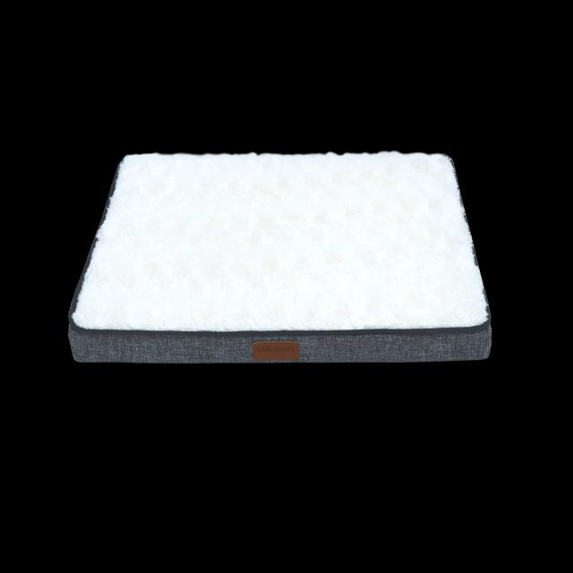Cama Pet Impermeável em Memória Espuma com Capa Removível de Pelúcia, Ortopédica e Antiderrapante para Cães