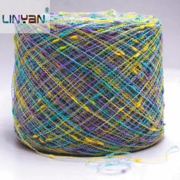 50g fio de articulação de bambu algodão e linho tingimento mão tricô crochê fio tecer malha sintética coton crocheter fio zl4 - Image 1