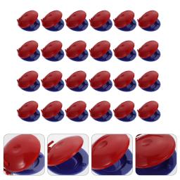 24 pçs castanholas de dedo musical instrumento musical brinquedos para crianças azul vermelho - Image 3