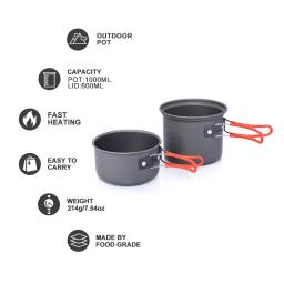 Conjunto de talheres de acampamento tela widesea, utensílios de cozinha para caminhada, acampamento, viagem - Image 3