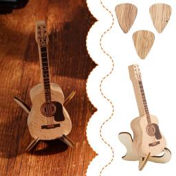 Palhetas De Guitarra Acústica De Madeira, Recipiente De Armazenamento Personalizado, Equipamento Musical, Presentes Acessórios - Image 6