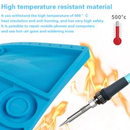 Esteira de solda ESD antiestática para estação de retrabalho Bga, Reparo do iPad grande, Isolamento térmico, Esteira de silicone pequena - Image 2